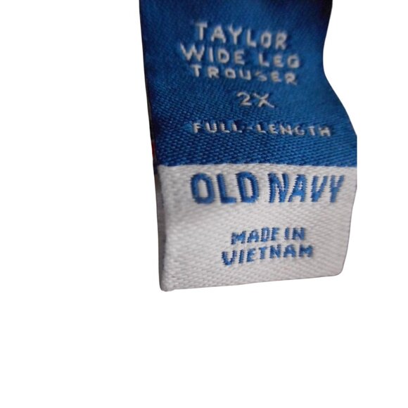 OLD NAVY TAYLOR WIDE LEG HIGH WAIST Pleated TROUSER Sz 3X Taupe - Picture 2 of 7